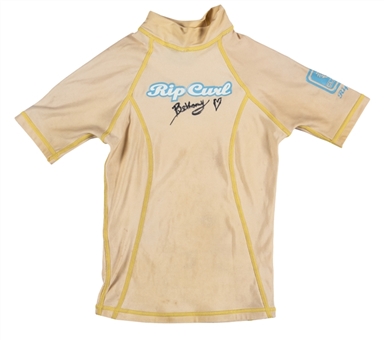 Bethany Hamilton Signed & Competition Worn Rash Guard (Letter of Provenance, (Sports Investor)